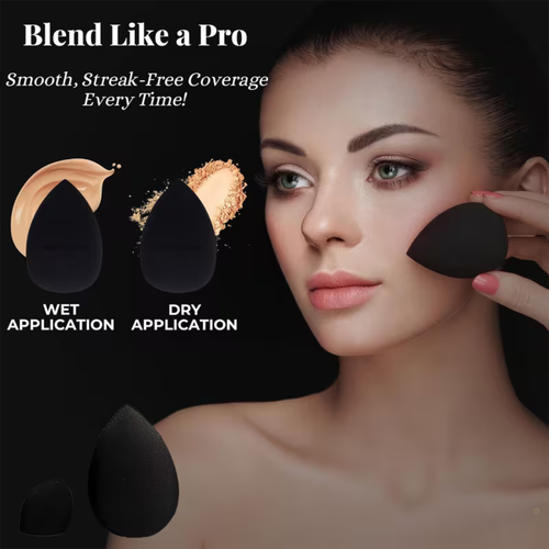 Complete Sets Of Cosmetics Brush Tools, Neutral Wash Bag, Sponge Powder Puff, Moisture Proof Sleeve Butterfly